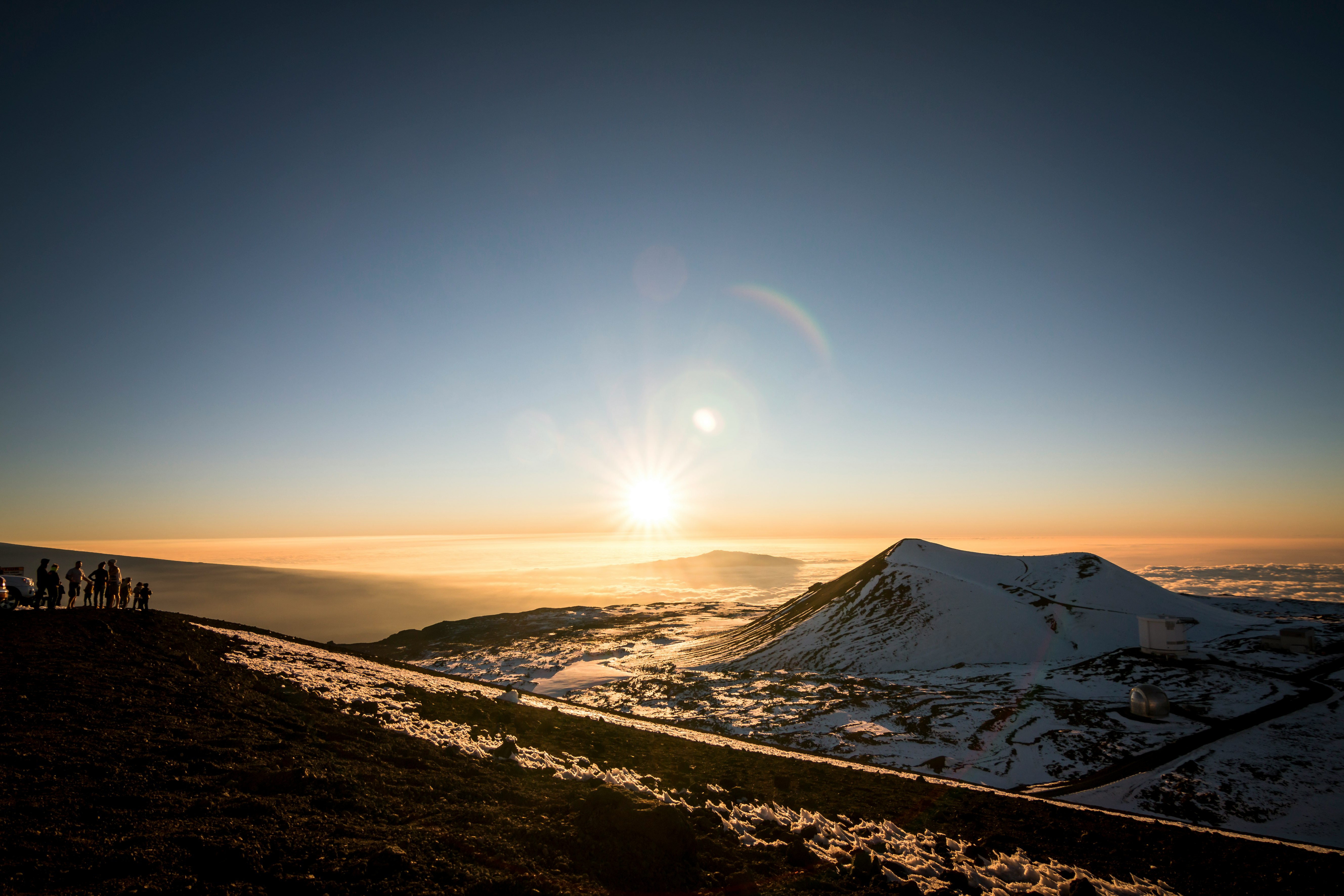 mountain alps over sunrise view